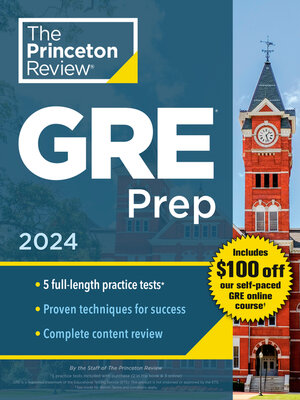 Princeton Review GRE Prep, 2024 - ebook